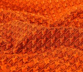 Orange padded jacquard